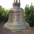 Custom outdoor decor metal large brass bronze church bell